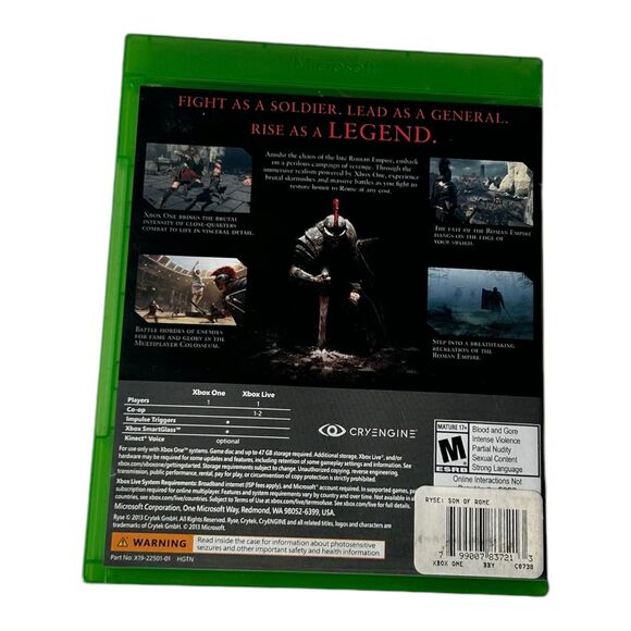 Ryse: Son of Rome (Microsoft Xbox One, 2013) - Picture 3 of 3